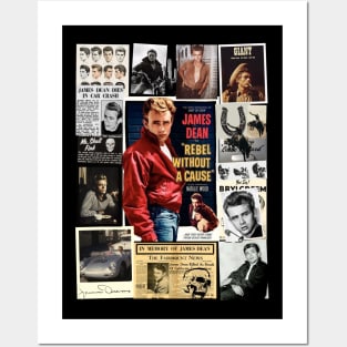 James Dean Rebel Collage Posters and Art